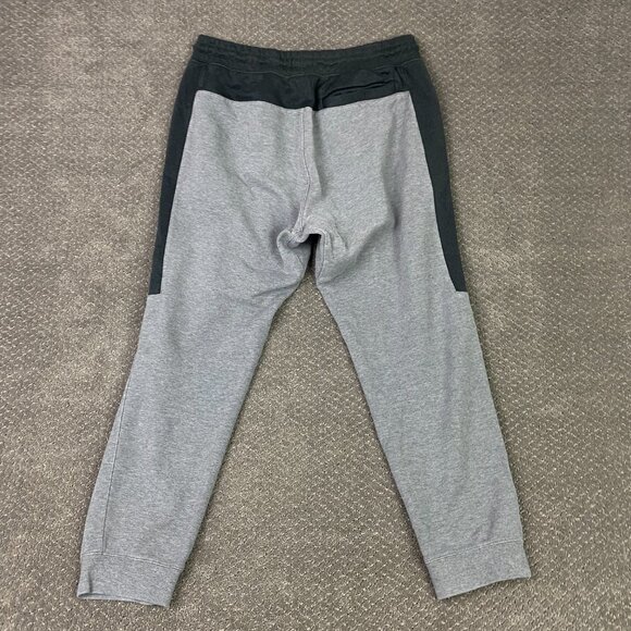 Nike Air Fleece Joggers Sweatpants Men's Large Gray Black Sportswear AQ7257 091 - Picture 5 of 15